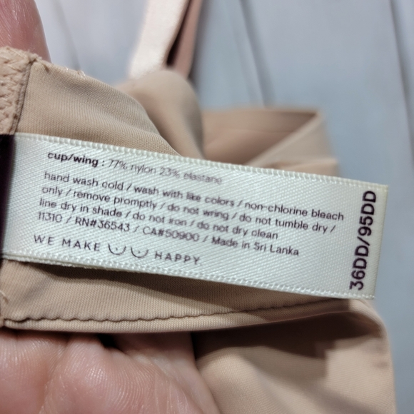 True And Co Body Women's Nude Underwire T-Shirt Bra Style 11310, Size 36DD. - Picture 7 of 7